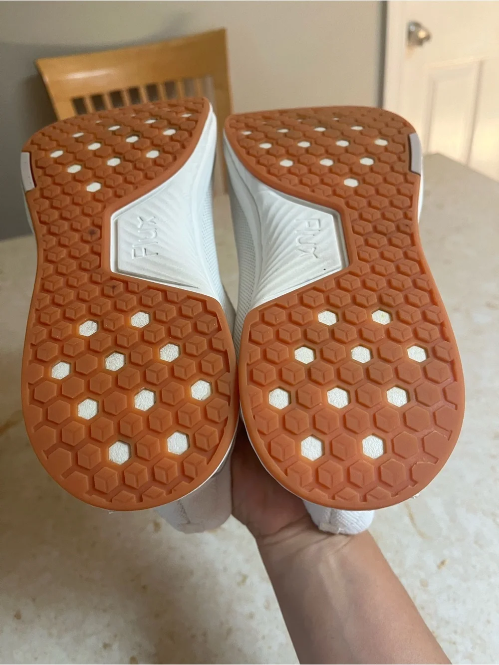 Flux Lightweight White Knit Men's Sneakers